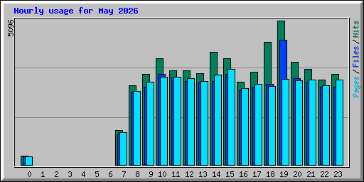 Hourly usage for May 2026
